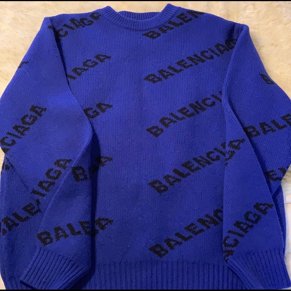 BALENCIAGA ALL OVER CREWNECK